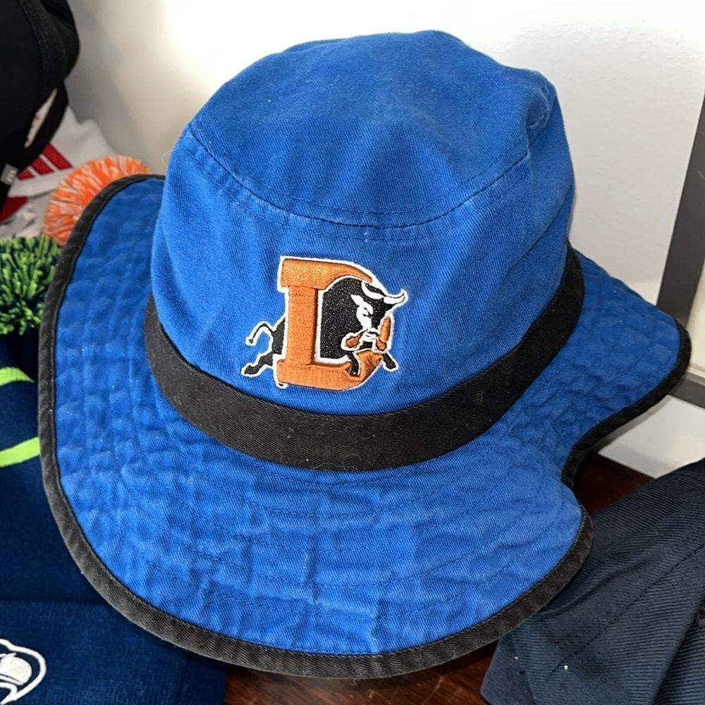 Used Durham bulls baseball minor league floppy sun fishing wide brim sga hat cap